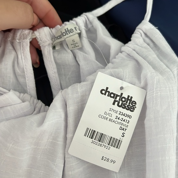 White halter top dress - Picture 5 of 5